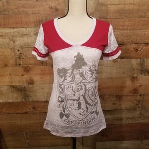 🧹NWOT Harry Potter Gryffindor burnout tee large